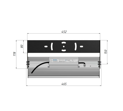 LGT-Prom-Fobos-150 Прожектор-1 габаритные размеры